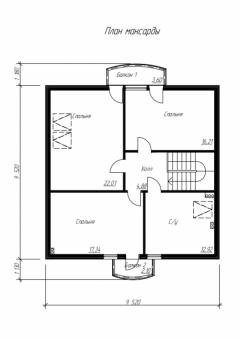 Проект комфортного дома с мансардой